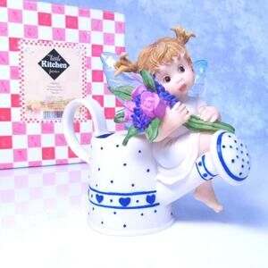 NEW My Little Kitchen Fairies BOUQUET FAIRIE Garden Watering Can Fairy Figurine!